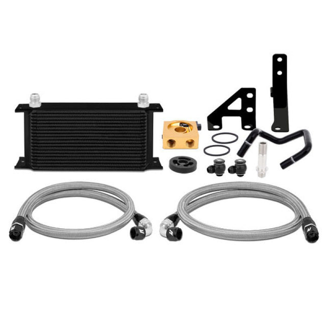 Mishimoto 2015 Subaru WRX Thermostatic Oil Cooler Kit - Black Mishimoto Oil Coolers  AXOPROS