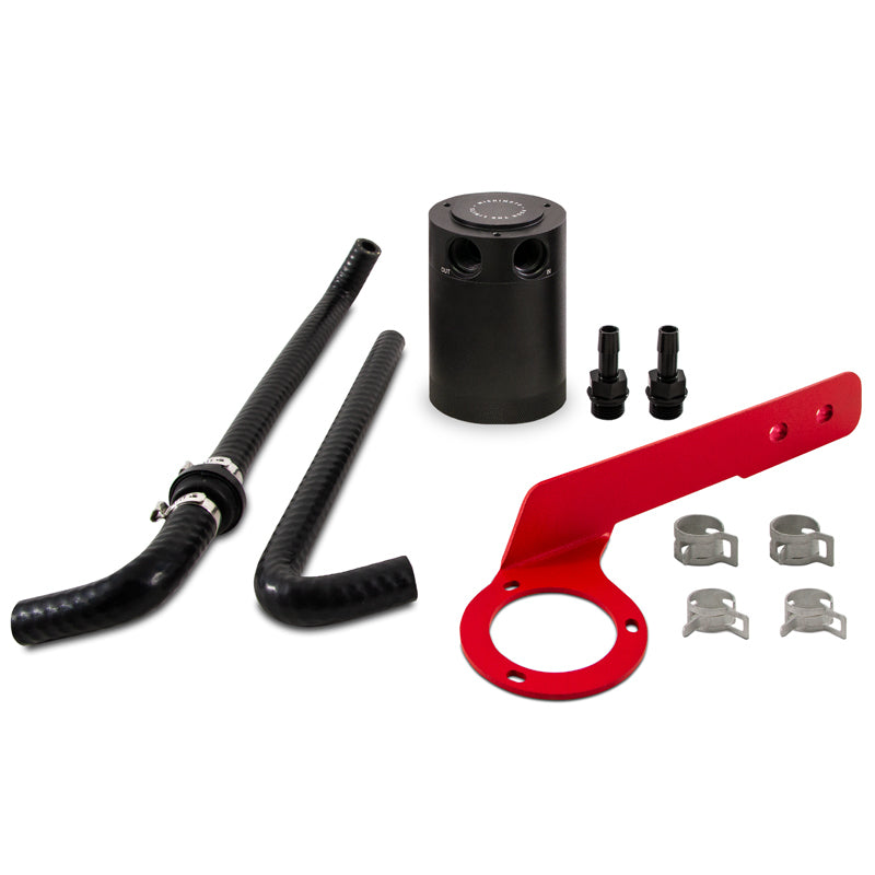 Mishimoto 2018+ Honda Accord 2.0T Baffled Oil Catch Can PCV Side - Red Mishimoto Oil Catch Cans AXOPROS