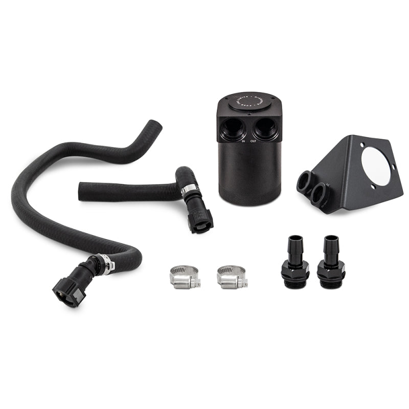 Mishimoto 2020+ Chevrolet Corvette C8 Baffled Oil Catch Can Kit (PCV Side) - Black Mishimoto Oil Catch Cans AXOPROS