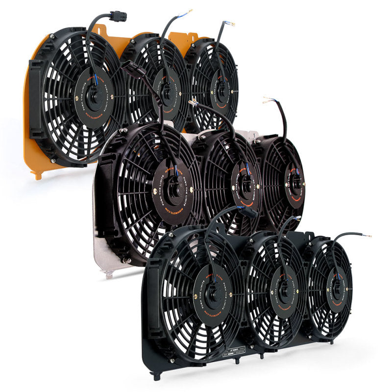 Mishimoto 89-01 Jeep Cherokee XJ 4.0L Performance Aluminum Fan Shroud w/ Controller Mishimoto Fans & Shrouds  AXOPROS