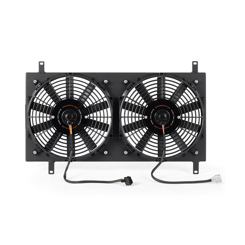 Mishimoto 90-97 Mazda Miata Aluminum Fan Shroud Kit - Black Mishimoto Fans & Shrouds  AXOPROS