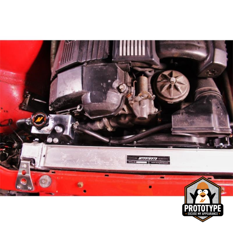 Mishimoto 92-99 BMW 3 Series Aluminum Coolant Expansion Tank - Black Mishimoto Coolant Reservoirs AXOPROS