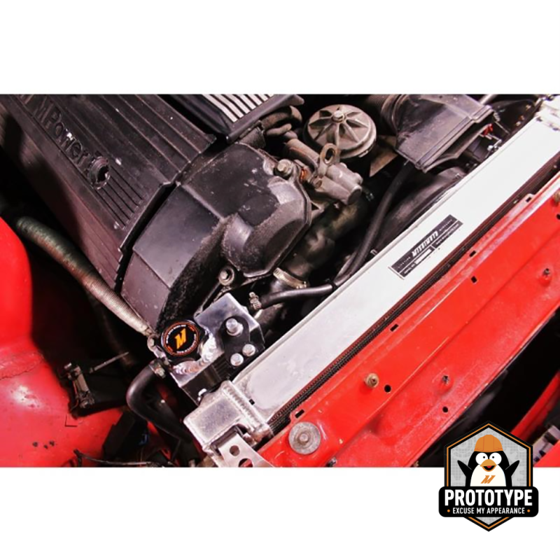 Mishimoto 92-99 BMW 3 Series Aluminum Coolant Expansion Tank - Black Mishimoto Coolant Reservoirs AXOPROS