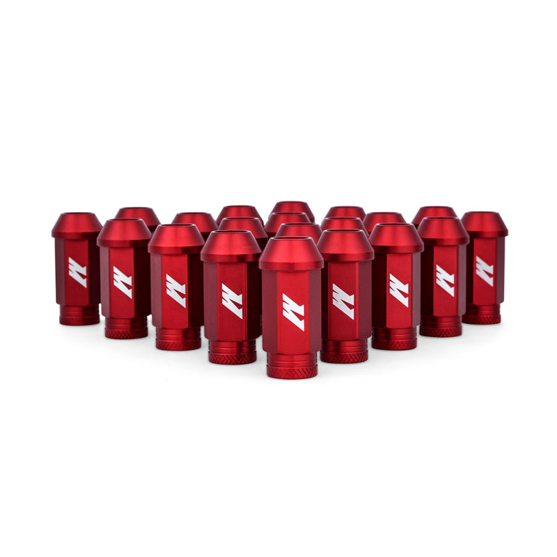 Mishimoto Aluminum Locking Lug Nuts M12x1.25 20pc Set Red Mishimoto Lug Nuts  AXOPROS