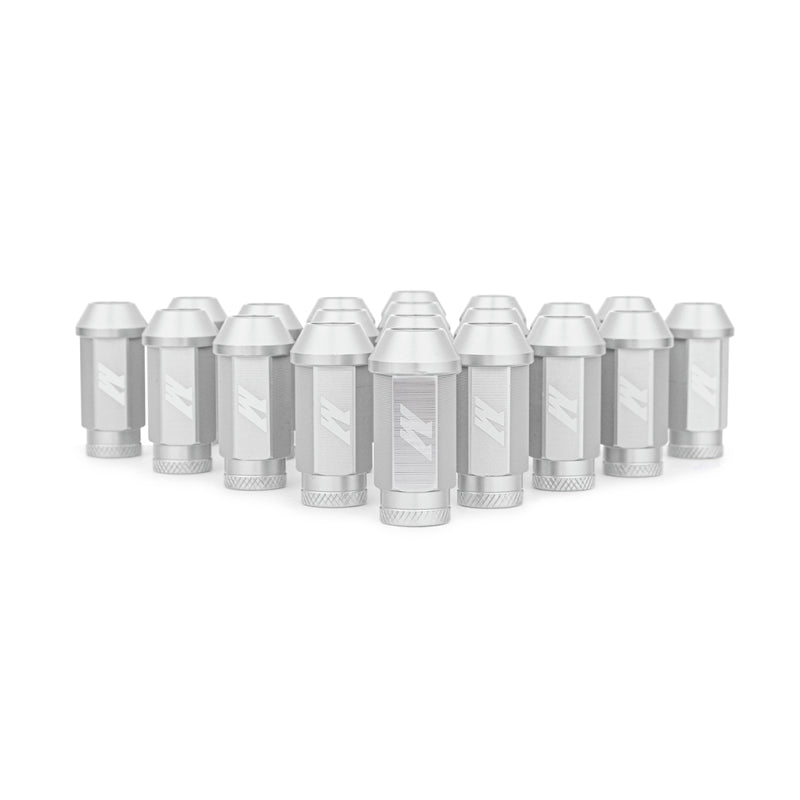 Mishimoto Aluminum Locking Lug Nuts M12x1.5 20pc Set Silver Mishimoto Lug Nuts  AXOPROS