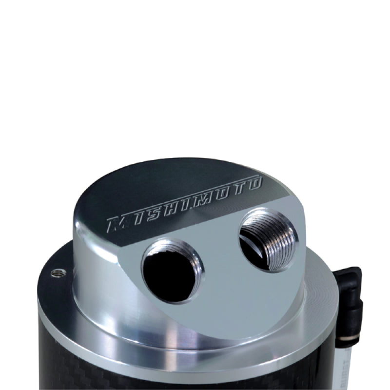 Mishimoto Carbon Fiber Oil Catch Can 10mm Fittings Mishimoto Fittings AXOPROS