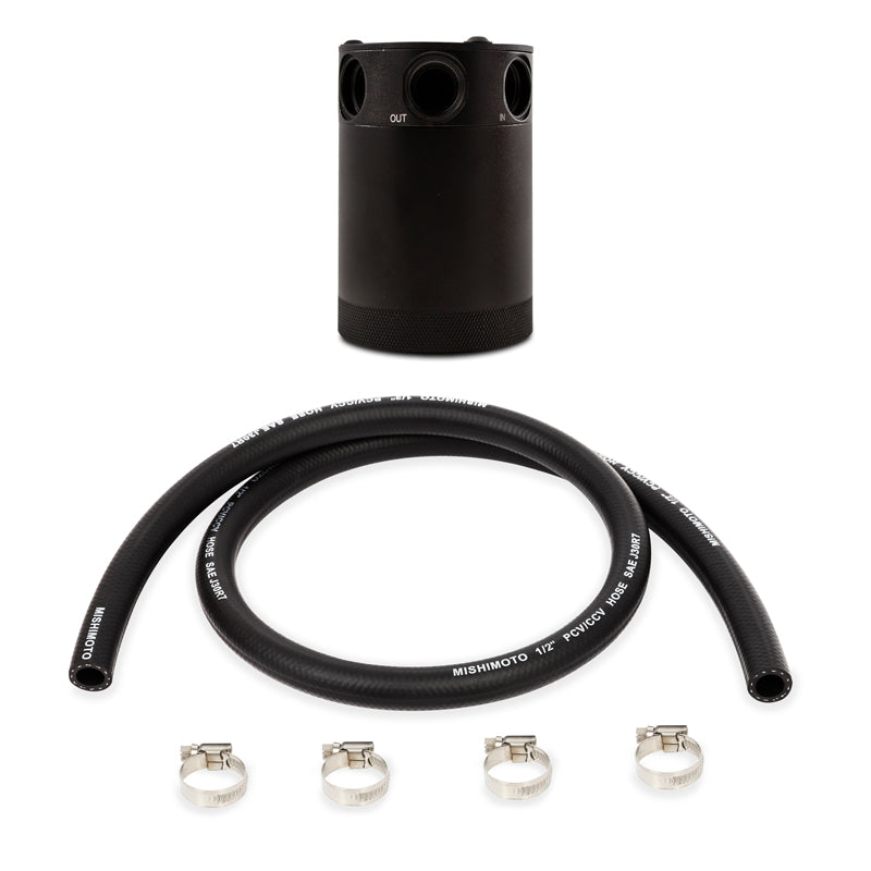 Mishimoto Compact Baffled Oil Catch Can - 3-Port Mishimoto Oil Catch Cans AXOPROS