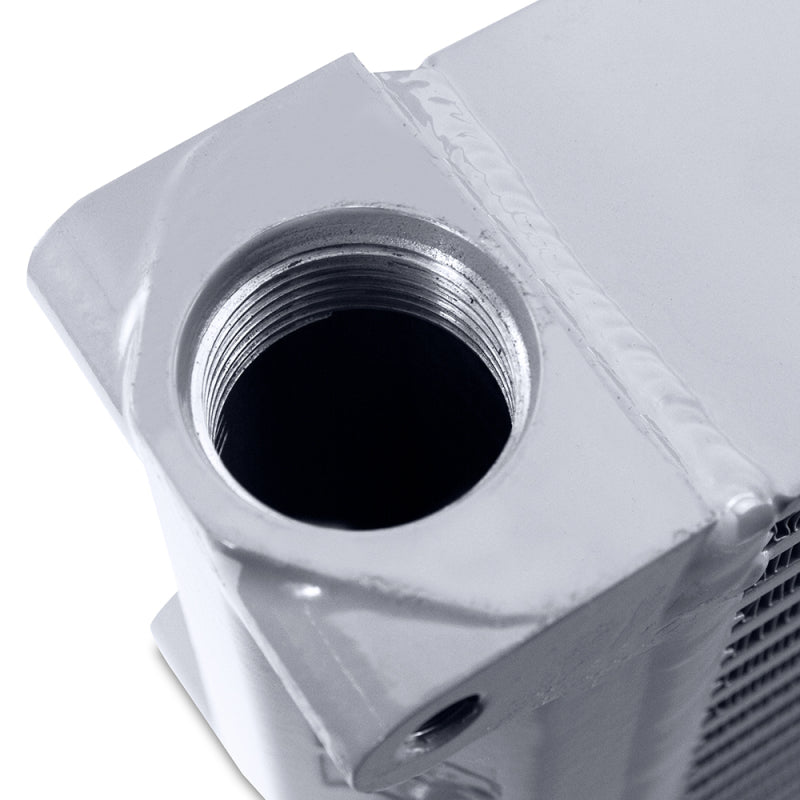Mishimoto Heavy-Duty Oil Cooler - 17in. Same-Side Outlets - Silver Mishimoto Oil Coolers AXOPROS