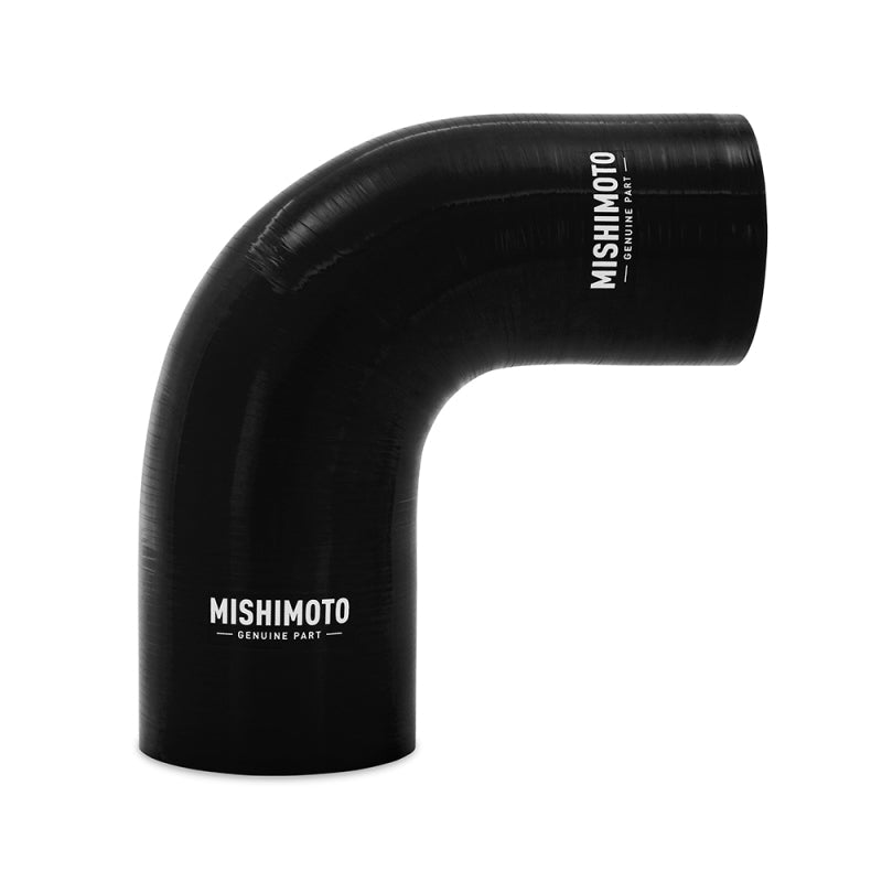 Mishimoto Silicone Reducer Coupler 90 Degree 2in to 2.5in - Black Mishimoto Silicone Couplers & Hoses AXOPROS