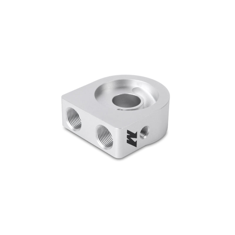 Mishimoto Silver M20 Oil Sandwich Plate Mishimoto Oil Filter Blocks AXOPROS