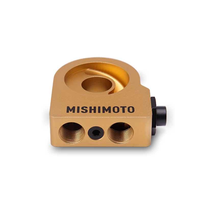 Mishimoto Silver M20 Oil Sandwich Plate Mishimoto Oil Filter Blocks AXOPROS