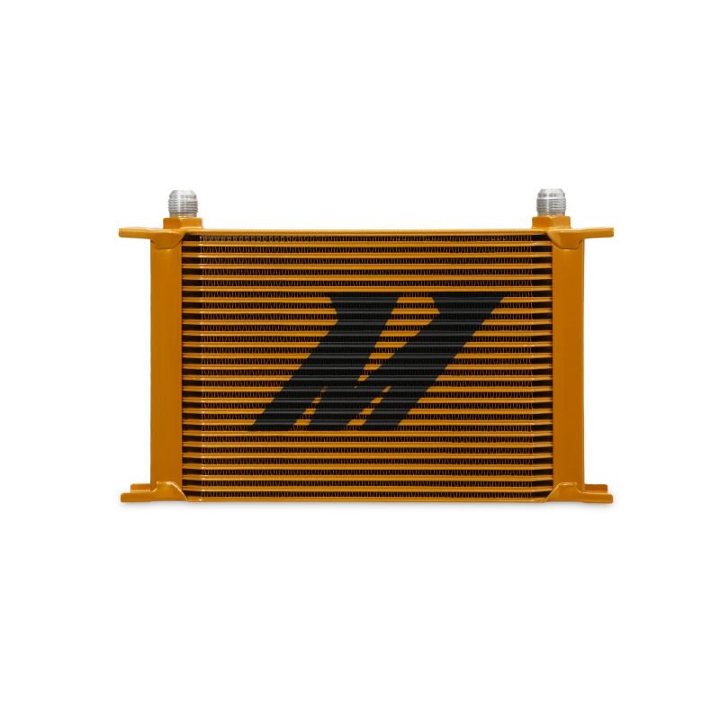 Mishimoto Universal 25-Row Oil Cooler - Gold Mishimoto Oil Coolers  AXOPROS