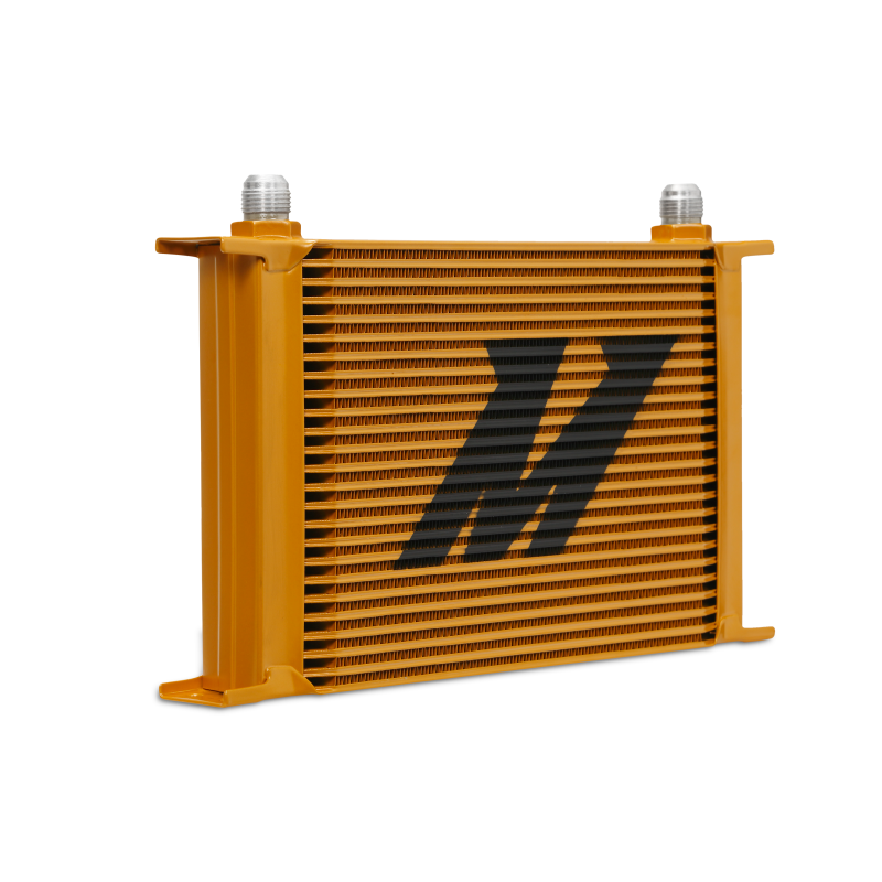 Mishimoto Universal 25-Row Oil Cooler - Gold Mishimoto Oil Coolers  AXOPROS