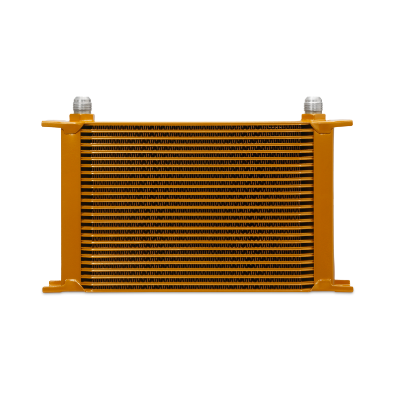 Mishimoto Universal 25-Row Oil Cooler - Gold Mishimoto Oil Coolers  AXOPROS