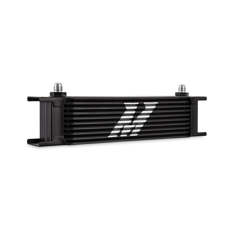 Mishimoto Universal - 6AN 10 Row Oil Cooler - Black Mishimoto Oil Coolers AXOPROS