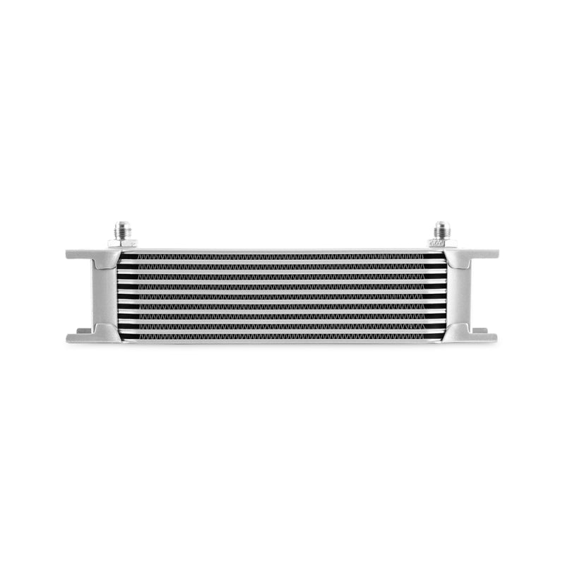 Mishimoto Universal -6AN 10 Row Oil Cooler - Silver Mishimoto Oil Coolers  AXOPROS