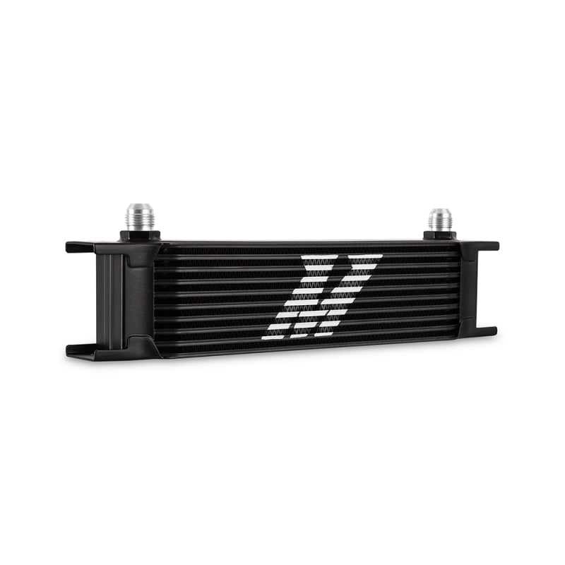 Mishimoto Universal -8AN 10 Row Oil Cooler - Black Mishimoto Oil Coolers  AXOPROS
