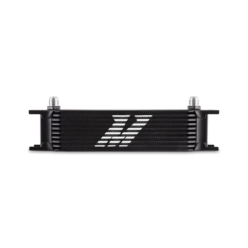 Mishimoto Universal -8AN 10 Row Oil Cooler - Black Mishimoto Oil Coolers  AXOPROS