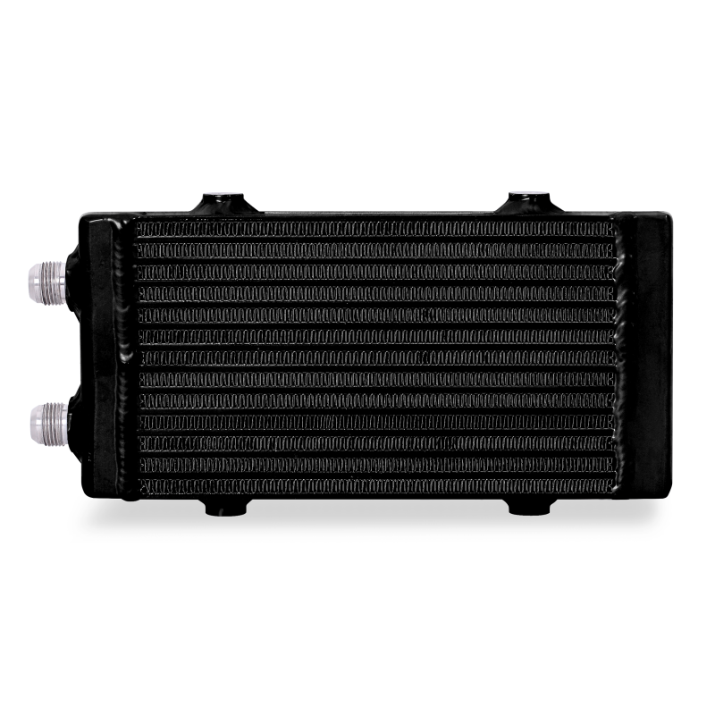 Mishimoto Universal Small Bar and Plate Dual Pass Black Oil Cooler Mishimoto Oil Coolers  AXOPROS