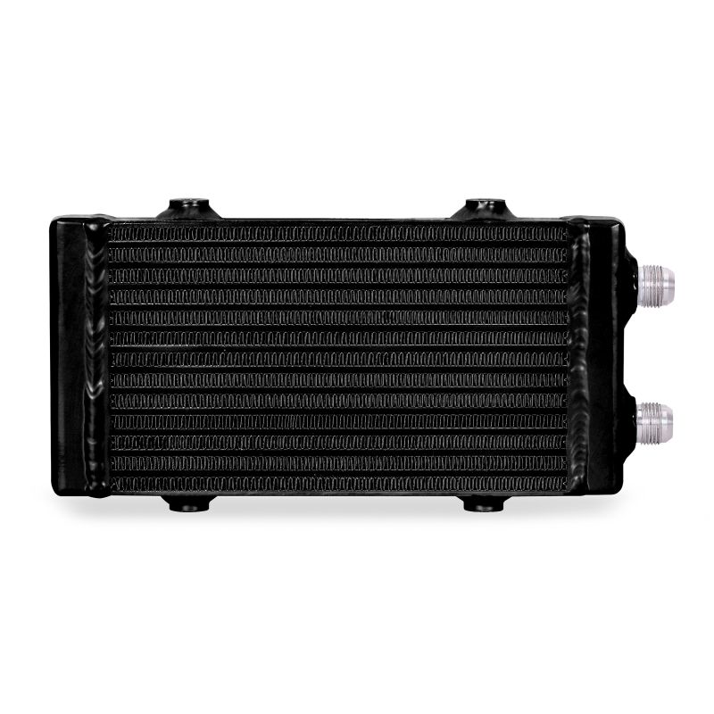 Mishimoto Universal Small Bar and Plate Dual Pass Black Oil Cooler Mishimoto Oil Coolers  AXOPROS