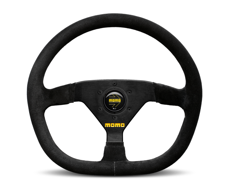 Momo MOD88 Steering Wheel 350 mm - Black Suede/Black Spokes MOMO Steering Wheels AXOPROS
