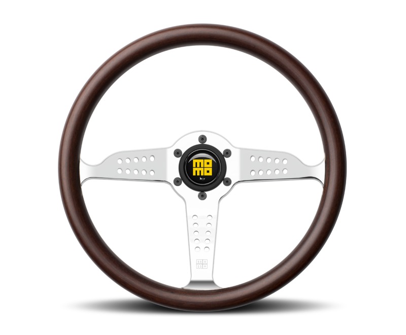 Momo Super Grand Prix Steering Wheel 350 mm - Mahogany Wood/Pol Spokes MOMO Steering Wheels AXOPROS