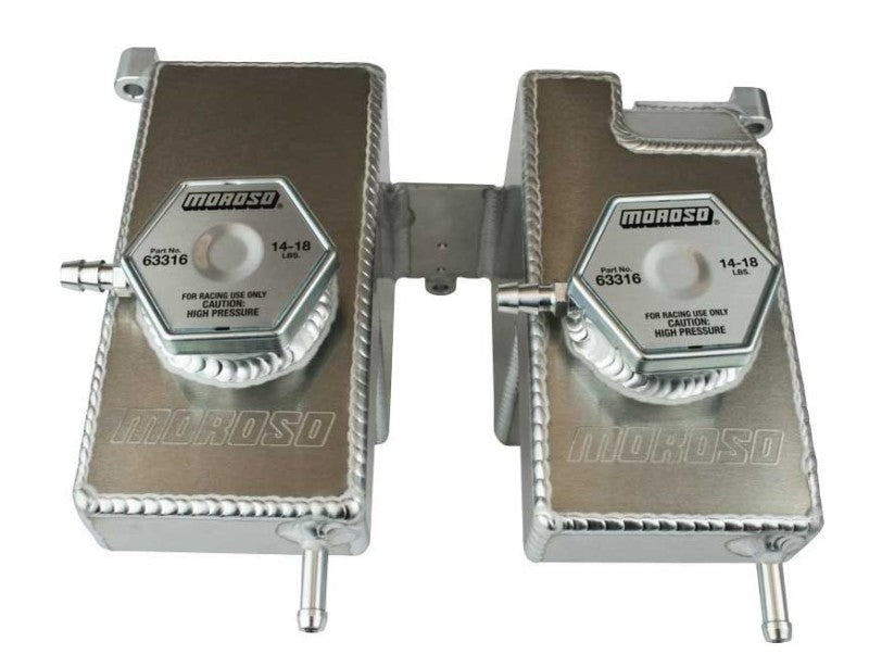 Moroso 16-Up Polaris RZR Turbo/Turbo S Dual Coolant Intercooler Tank Moroso Reservoirs  AXOPROS
