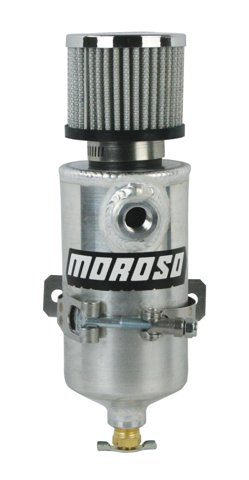 Moroso Breather Tank/Catch Can - Two 3/8 NPT Female Fittings - Aluminum Moroso Oil Catch Cans AXOPROS