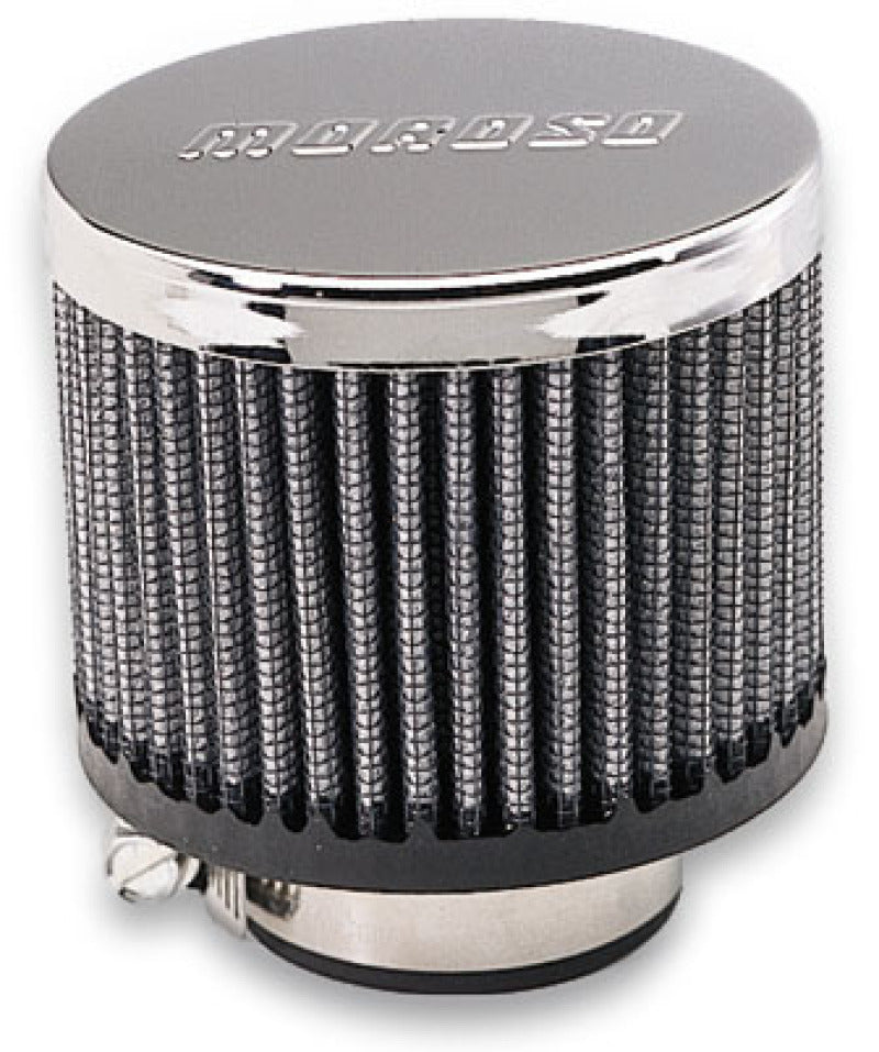 Moroso Filtered Valve Cover Breather - Clamp-On - No Hood - 1-3/8in ID Moroso Valve Covers AXOPROS