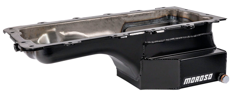 Moroso Ford 4.6/5.4L (w/Rear Sump) Road Race Baffled Wet Sump 8qt 6.5in Steel Oil Pan Moroso Oil Pans AXOPROS