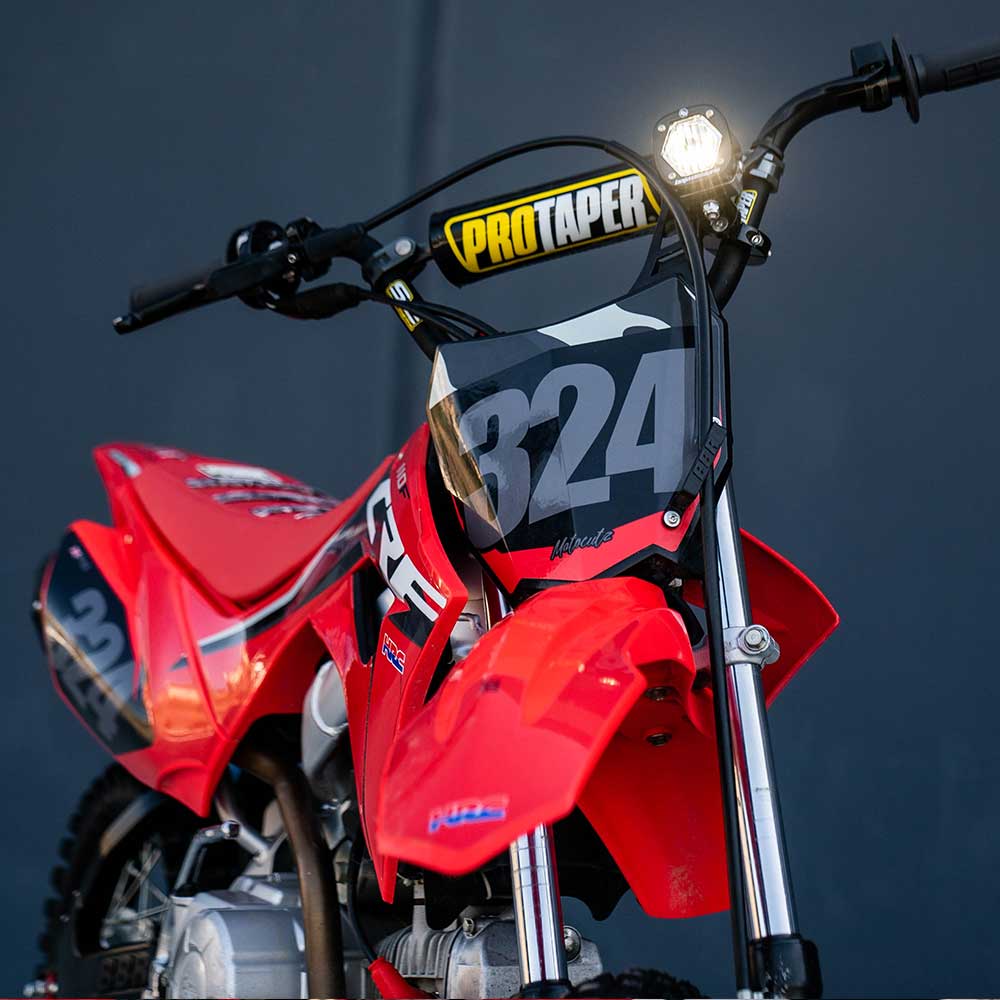 Moto Electric Start Pit Bike S1 Auxiliary Light Kit Baja Designs Auxiliary Light AXOPROS