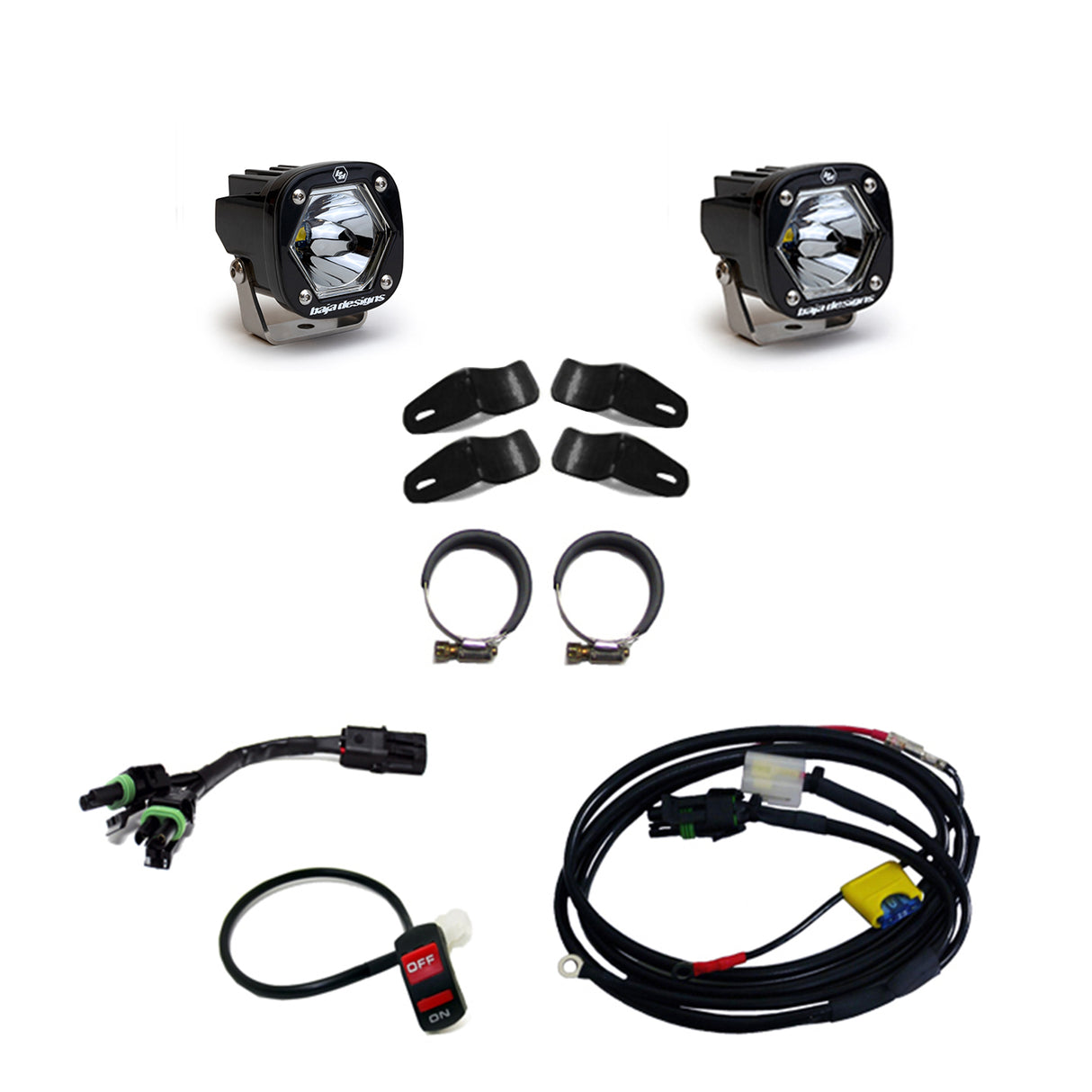 Moto S1 Auxiliary Light Kit Baja Designs Auxiliary Light AXOPROS