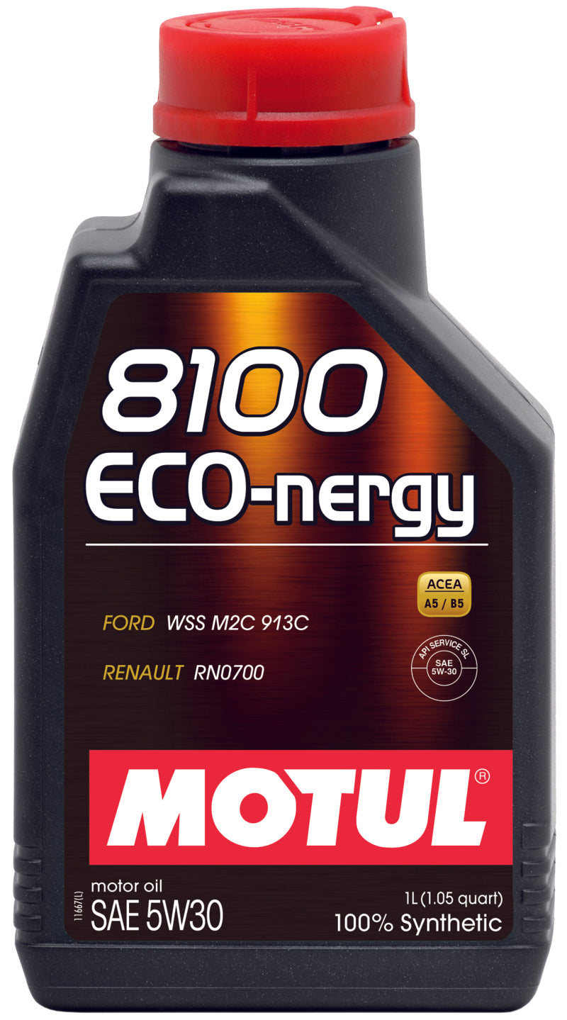 Motul 1L Synthetic Engine Oil 8100 5W30 ECO-NERGY - Ford 913C Motul Motor Oils AXOPROS