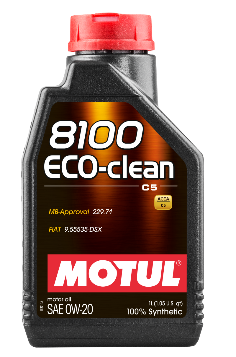 Motul 1L Synthetic Engine Oil 8100 Eco-Clean 0W20 Motul Motor Oils AXOPROS