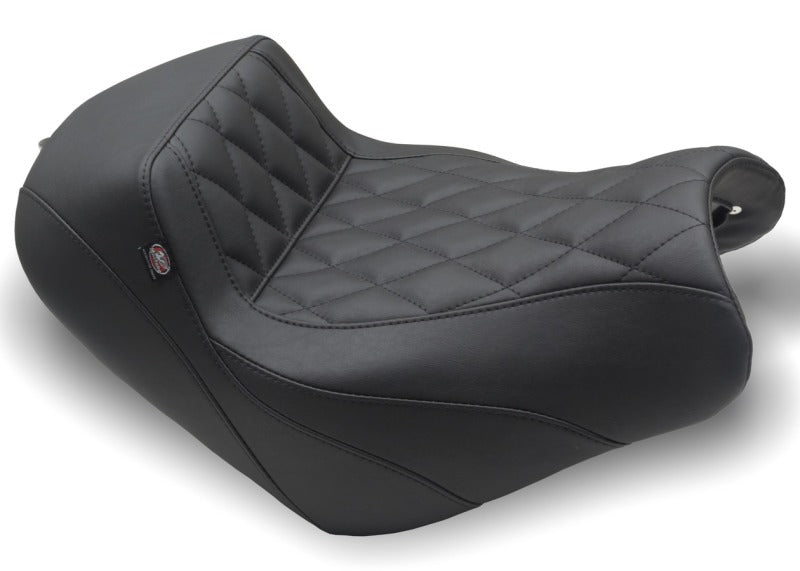 Mustang 15-23 Kawasaki Vulcan S Solo Seat Diamond Stitch - Black Mustang Motorcycle Solo Motorcycle Seats AXOPROS