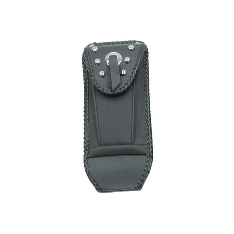 Mustang 65-86 Harley Early FL Touring Tank Bib w/Studs - Black Mustang Motorcycle Tank Bibs AXOPROS