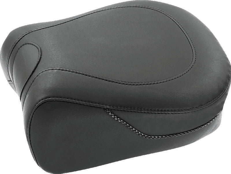 Mustang 97-07 Harley Electra Glide, Rd Glide Lowdown Standard Touring Passenger Seat - Black Mustang Motorcycle Passenger Motorcycle Seats AXOPROS