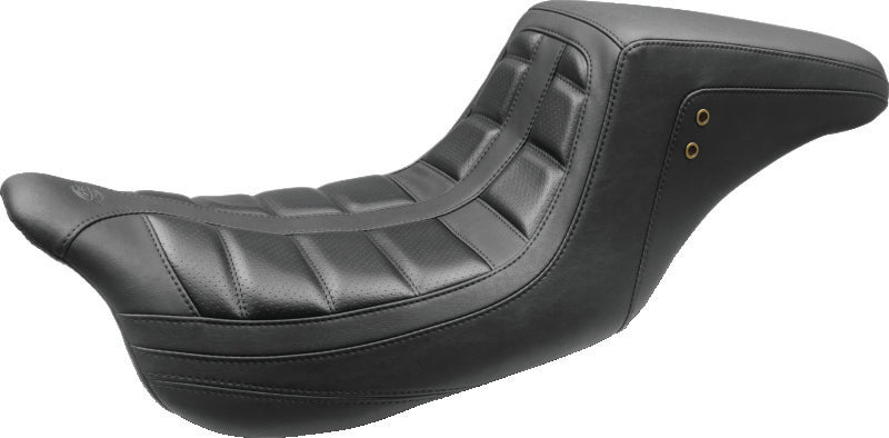 Mustang 97-07 Harley Rd King,06-07 Str Glide,00-05 Eagle Wide Tripper Solo Seat - Brown Mustang Motorcycle Solo Motorcycle Seats AXOPROS