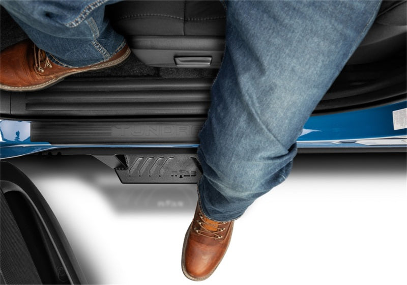 N-Fab EPYX 05-18 Toyota Tacoma Double Cab - Cab Length - Tex. Black N-Fab Side Steps AXOPROS