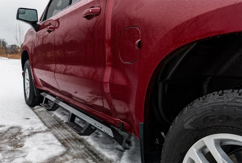 N-Fab EPYX 2019 Chevy/GMC 1500 Crew Cab - Cab Length - Tex. Black N-Fab Side Steps AXOPROS