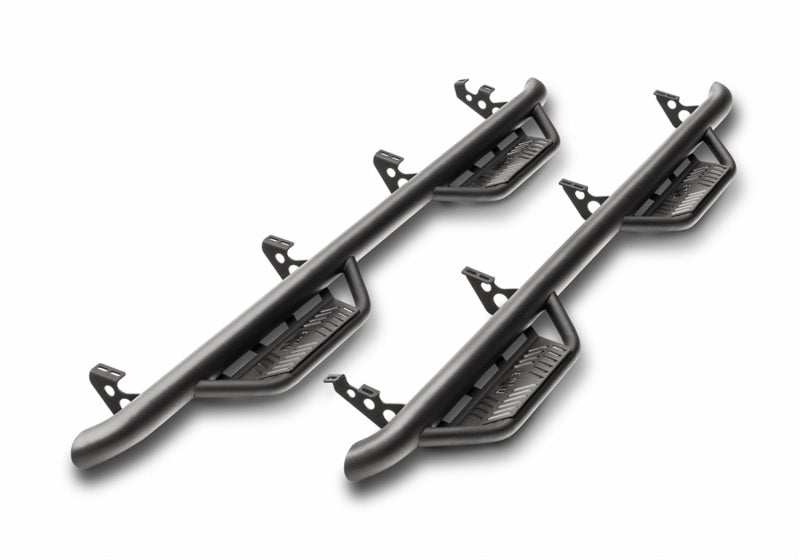 N-Fab Podium LG 19-20 Dodge RAM 1500 Crew Cab - Cab Length - Tex. Black - 3in N-Fab Side Steps AXOPROS