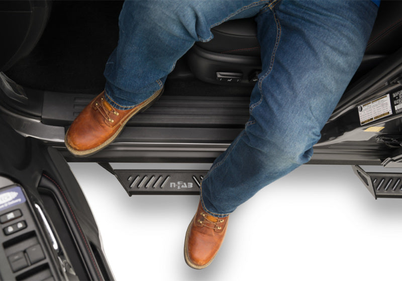 N-Fab Predator Pro Step System 14-18 Toyota 4 Runner SUV 4 Door Gas - Tex Black N-Fab Nerf Bars AXOPROS