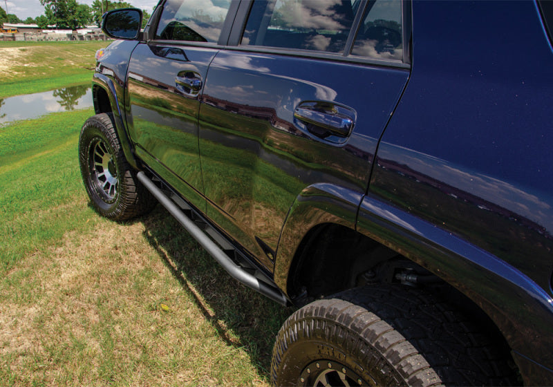 N-Fab Trail Slider Steps 16-20 Toyota Tacoma Crew Cab All Beds - SRW - Textured Black N-Fab Body Armor & Rock Rails  AXOPROS