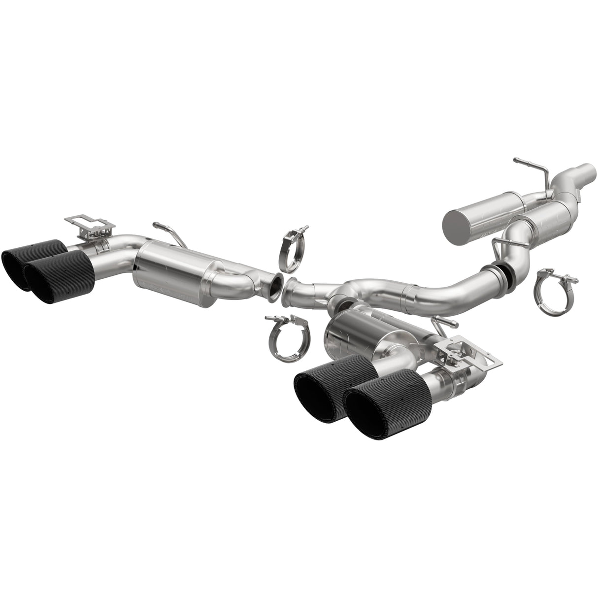 NEO Series Carbon Fiber Tips Cat-Back System MagnaFlow Exhaust Products Exhaust System Kit AXOPROS