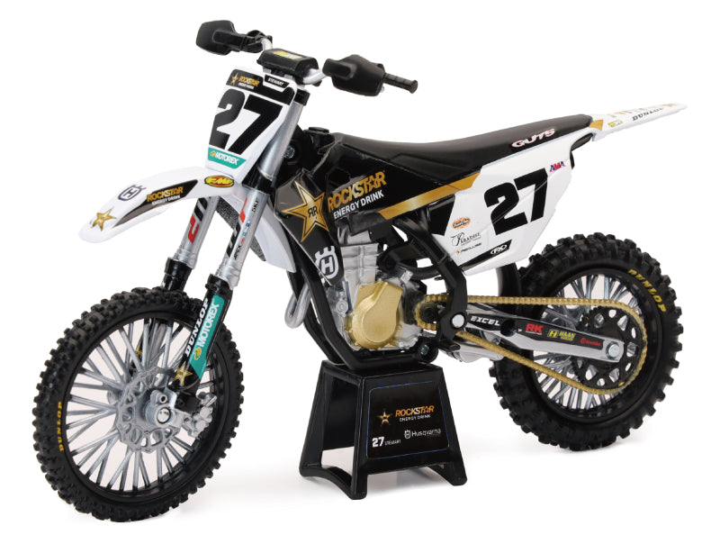 New Ray Toys Husqvarna Rockstar FC450 Team (Malcolm Stewart #27)/ Scale - 1:12 New Ray Toys Toys AXOPROS
