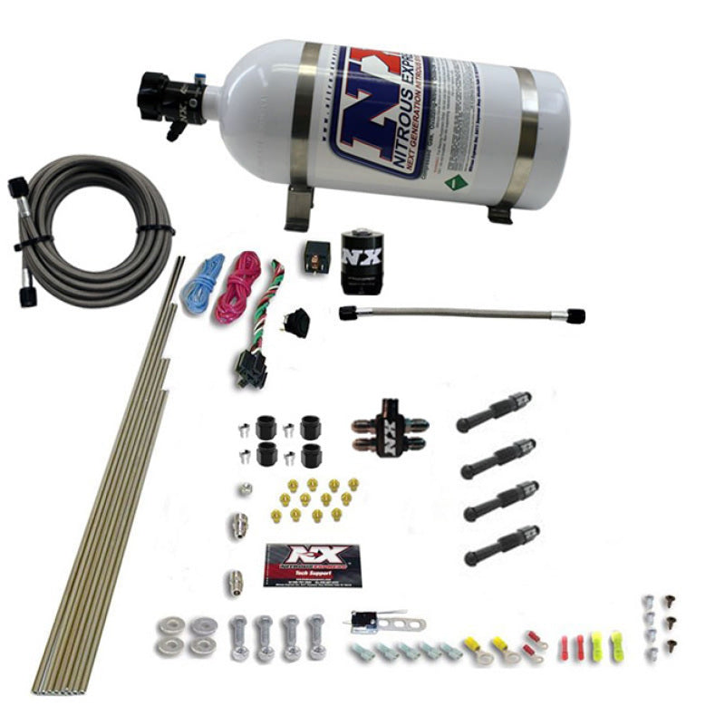 Nitrous Express Dry Direct Port Nitrous Kit 4 Cyl w/10lb Bottle Nitrous Express Nitrous Systems AXOPROS