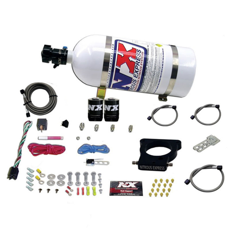 Nitrous Express GM LS 78mm 3-Bolt Nitrous Plate Kit (50-350HP) w/10lb Bottle Nitrous Express Nitrous Systems AXOPROS