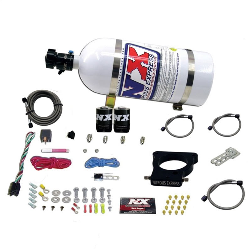 Nitrous Express GM LS 78mm 3-Bolt Nitrous Plate Kit (50-350HP) w/10lb Bottle Nitrous Express Nitrous Systems AXOPROS