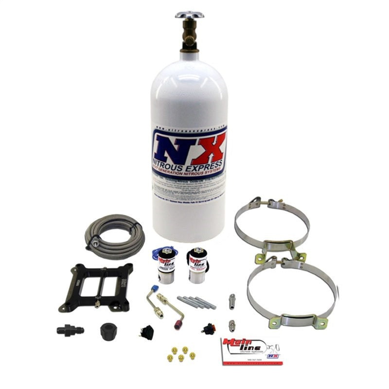 Nitrous Express Mainline Carb Nitrous Kit w/10lb Bottle Nitrous Express Nitrous Systems AXOPROS