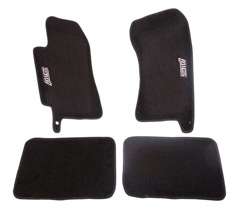 NRG Floor Mats - 04-07 Subaru WRX STI (STi Logo) - 4pc. NRG Floor Mats Carpeted  AXOPROS